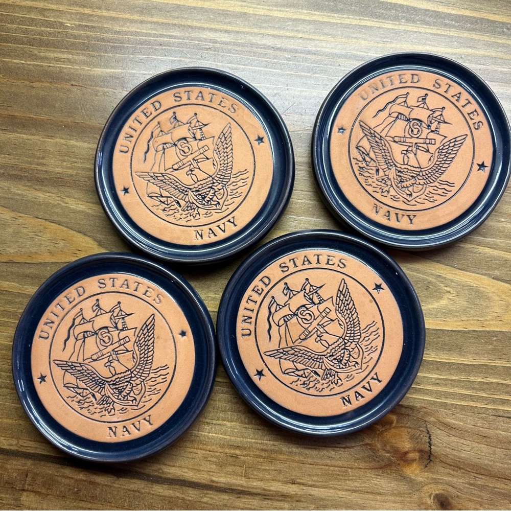 Frankoma US Navy Coasters